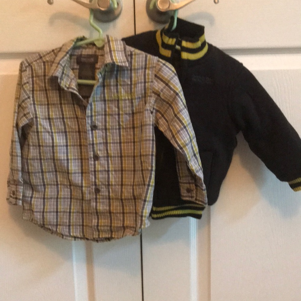 Kenneth Cole baby boy shirt and jacket 18mo